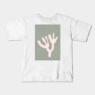 Abstract Botanical, Sage Green Kids T-Shirt